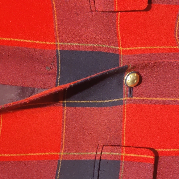 Vintage Plaid Blazer - Picture 2 of 5
